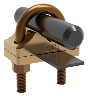 Type E single-plate U-bolt for horizontal tape