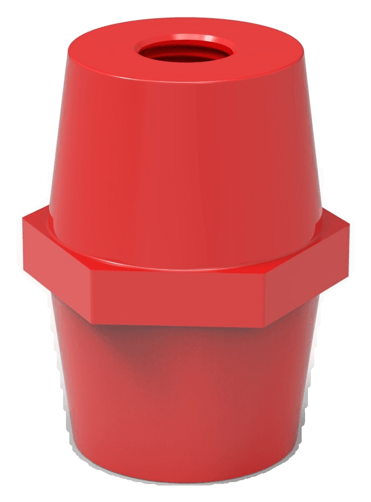 Red standoff insulator