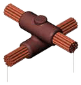 Catalog page 35 illustrates completed cable welded connections for this mould family