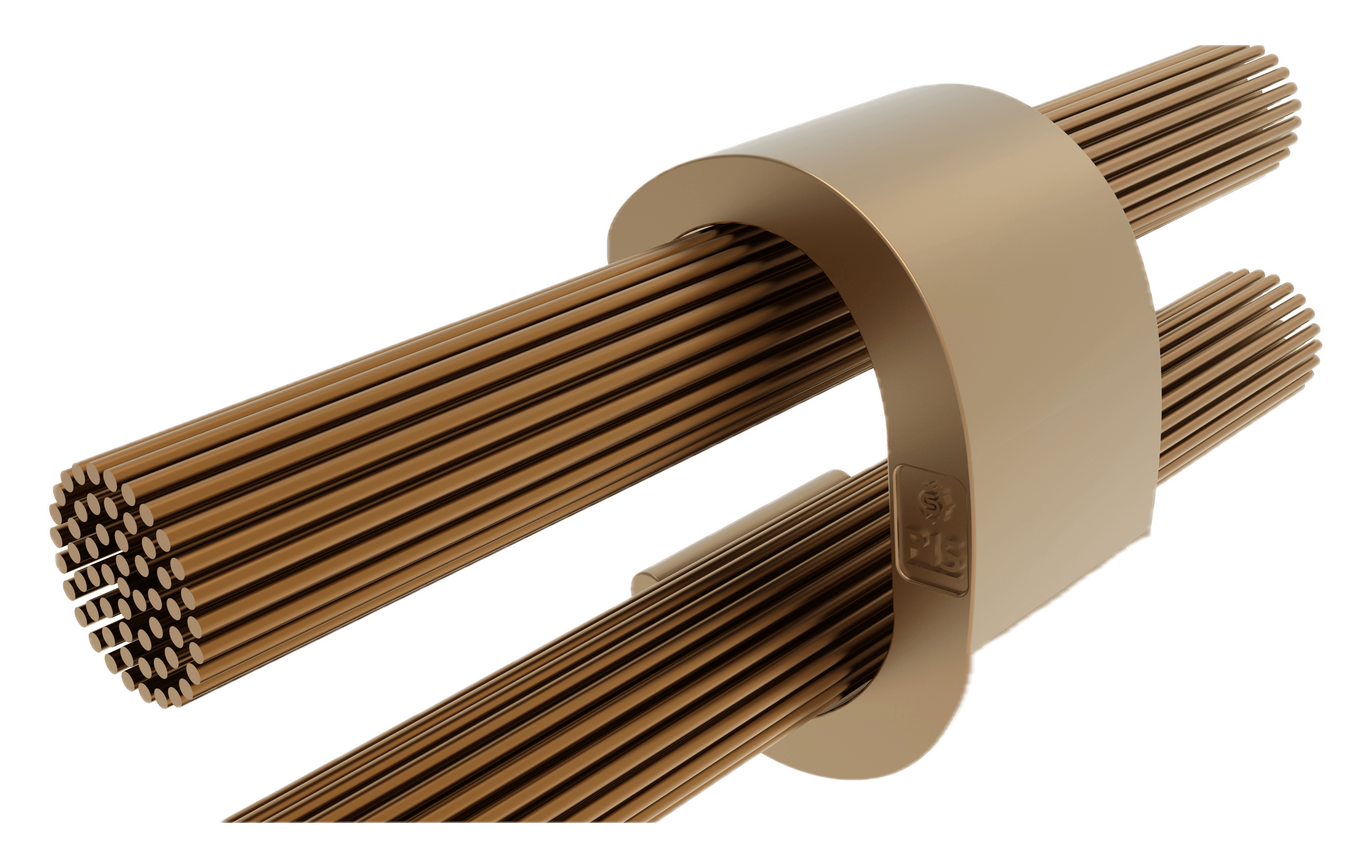 3-shaped compression connector with paired conductor channels