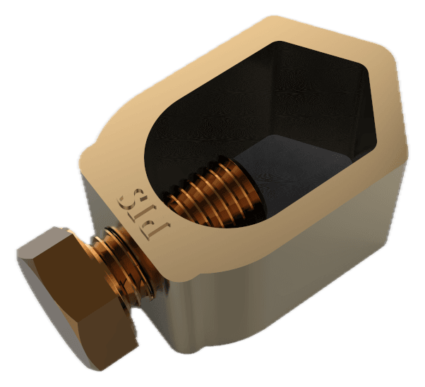 Type G hexagonal body with clamping screw