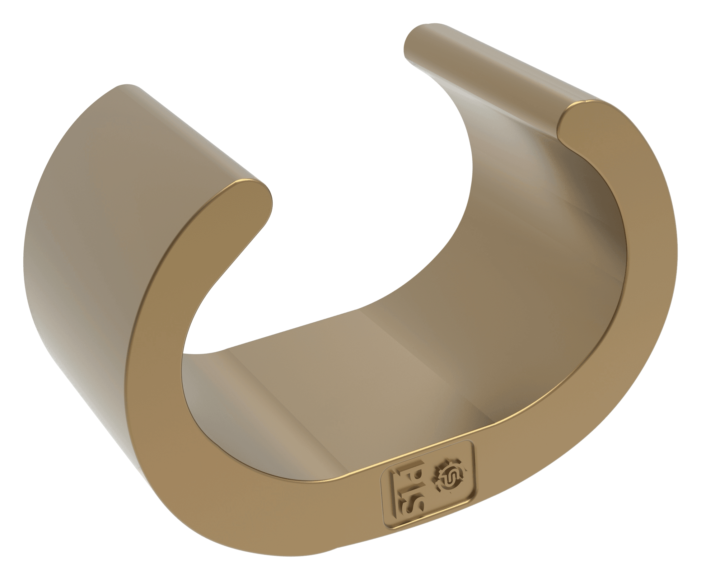 Open C-/3-shaped copper compression connector