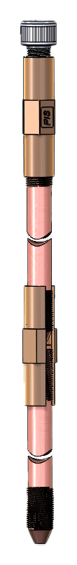 Externally threaded earth-rod assembly with couplers and driving stud