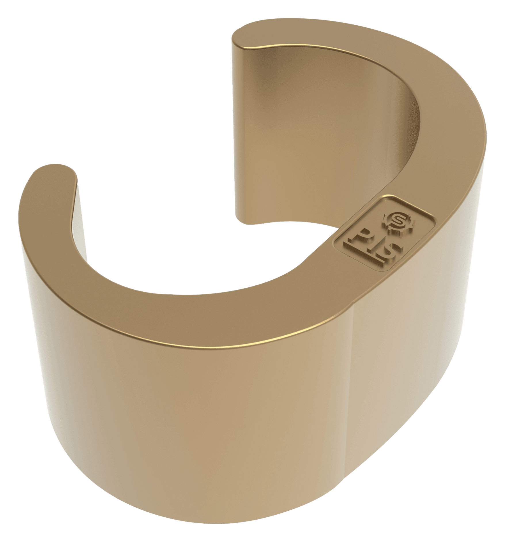 Open C-/3-shaped copper compression connector