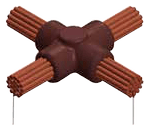 Catalog page 35 illustrates completed cable welded connections for this mould family