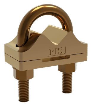 Type E single-plate U-bolt for horizontal tape