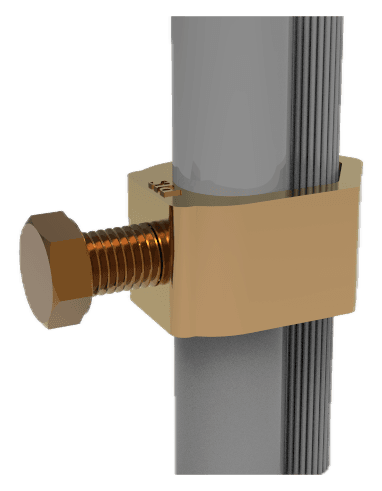 Type G hexagonal body with clamping screw