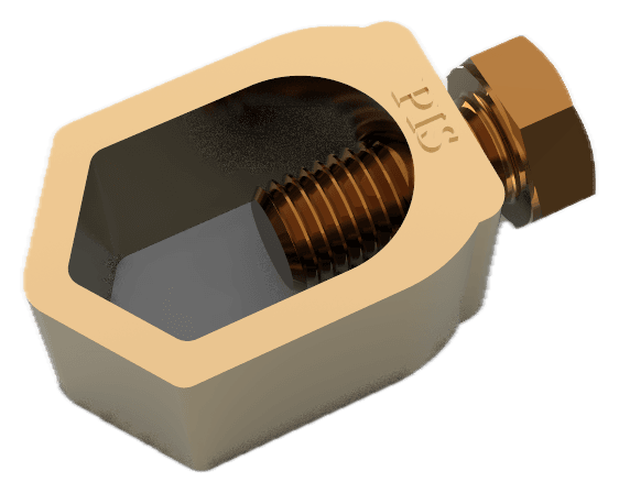 Type G hexagonal body with clamping screw