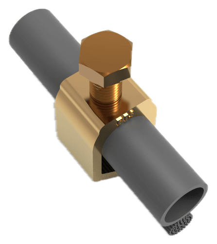 Type G hexagonal body with clamping screw