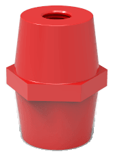 Red standoff insulator