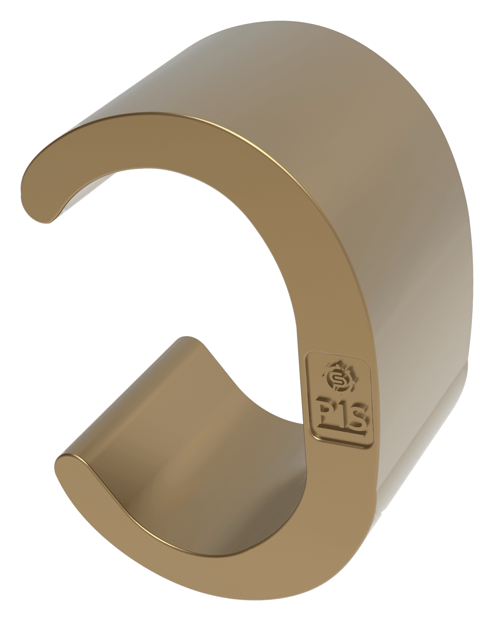Open C-/3-shaped copper compression connector