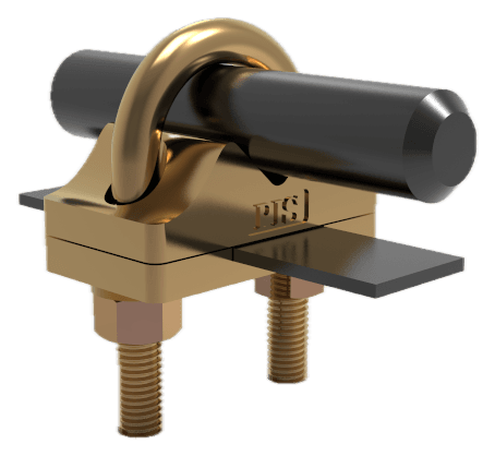 Type E single-plate U-bolt for horizontal tape
